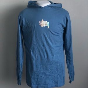 Stussy hooded long sleeve shirt